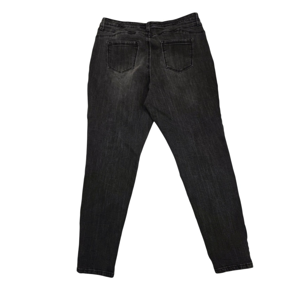 Bandolino Lisbeth Studded Ladies Jeans Charcoal Black Size14 - Picture 2 of 6